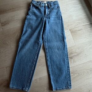 Madewell Blue Straight Leg Jeans